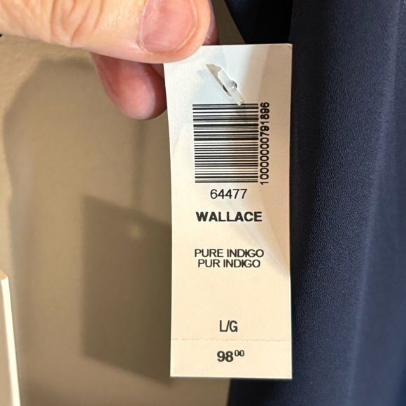 BABATON Sz L Wallace True Wrap Dress in  Pure Indigo Lined NEW WITH TAG Aritzia - Picture 5 of 11